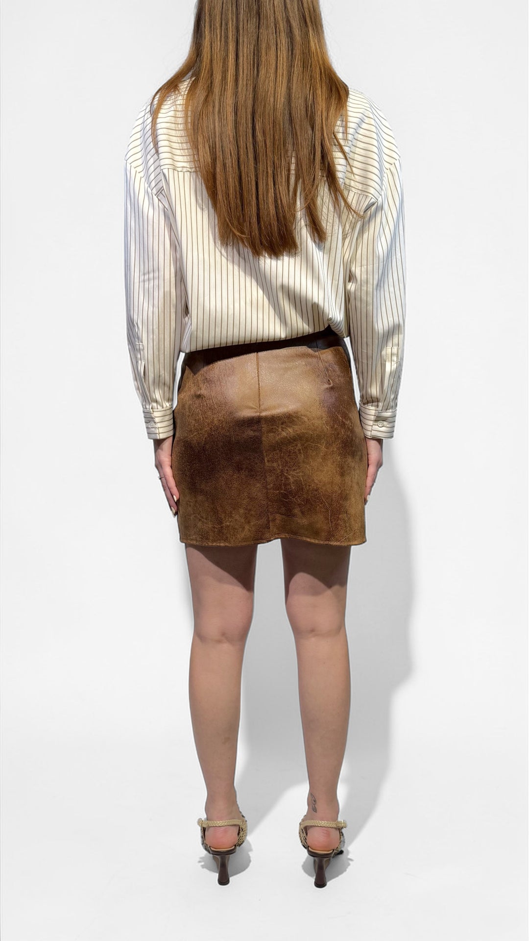 TENSIONE IN - MINI GONNA SCAMOSCIATA