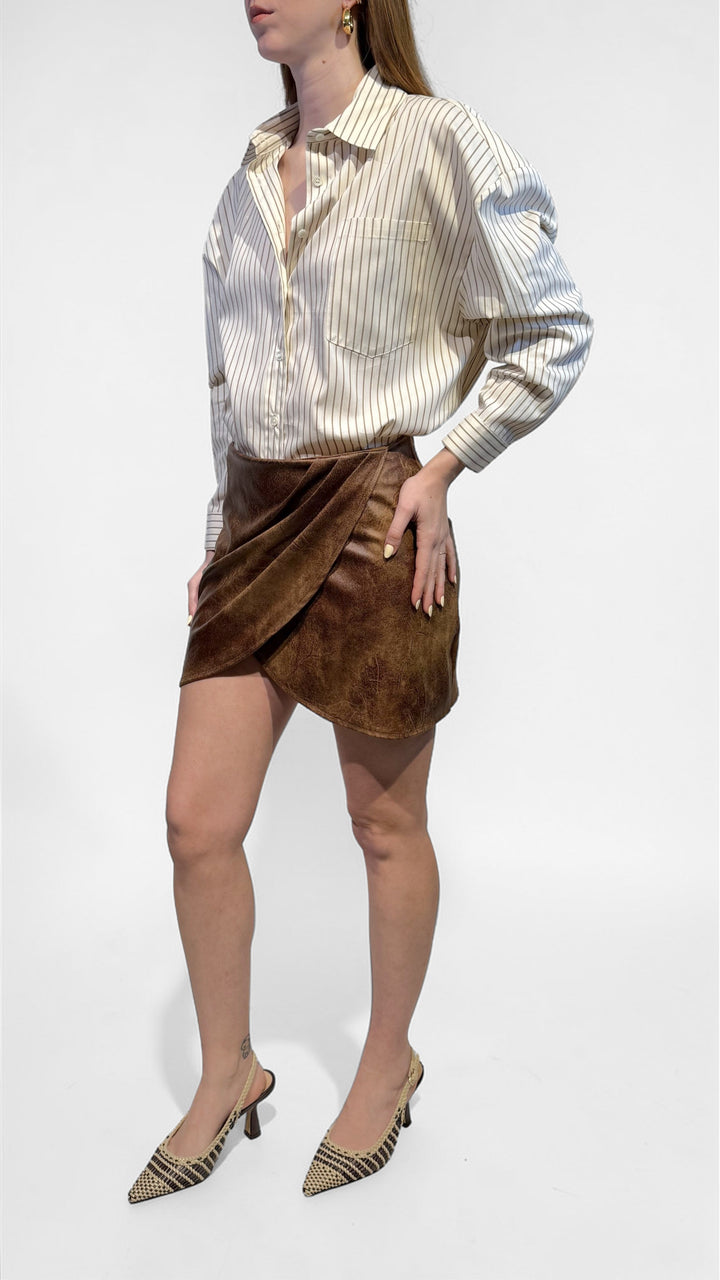 TENSIONE IN - MINI GONNA SCAMOSCIATA