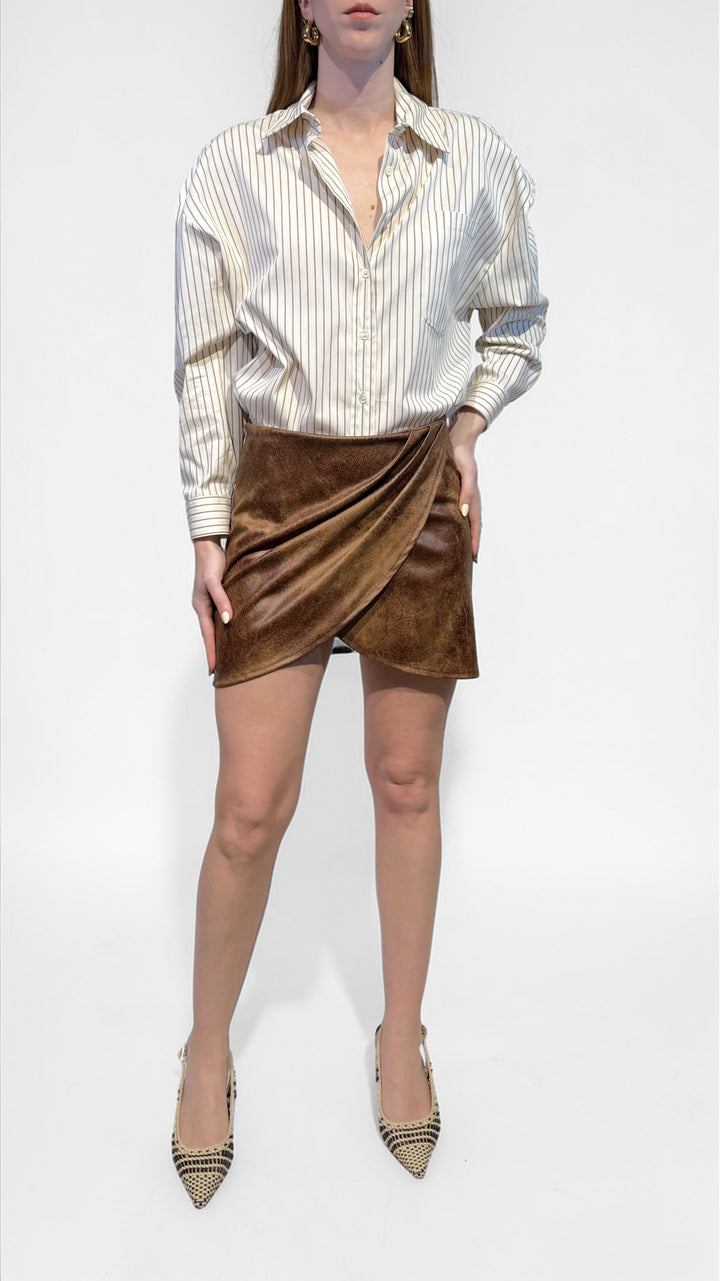 TENSIONE IN - MINI GONNA SCAMOSCIATA