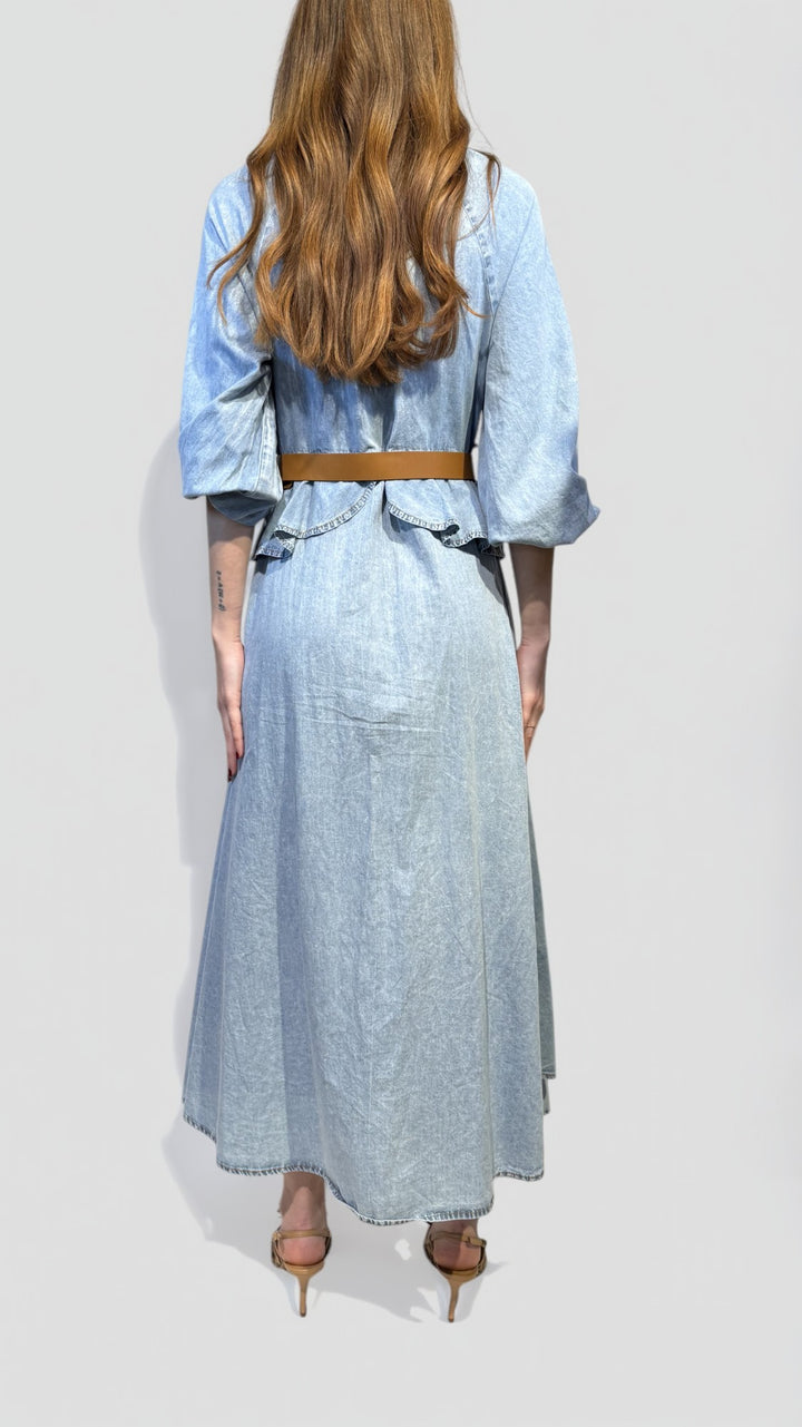 TENSIONE IN - ABITO CHEMISIER IN DENIM