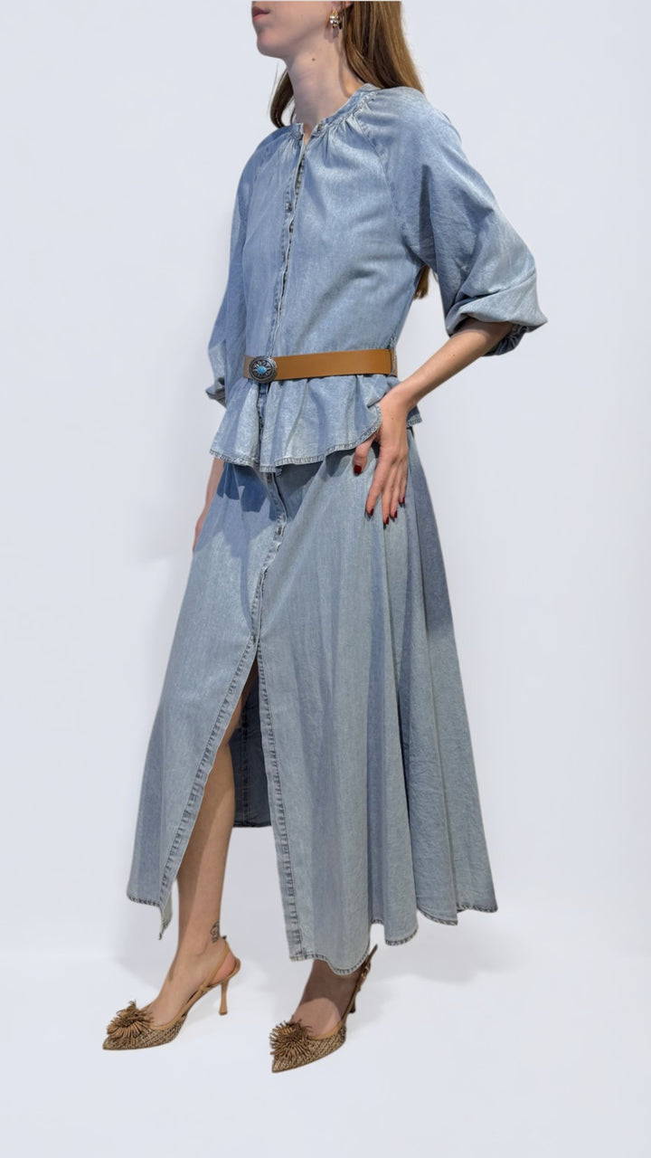 TENSIONE IN - ABITO CHEMISIER IN DENIM
