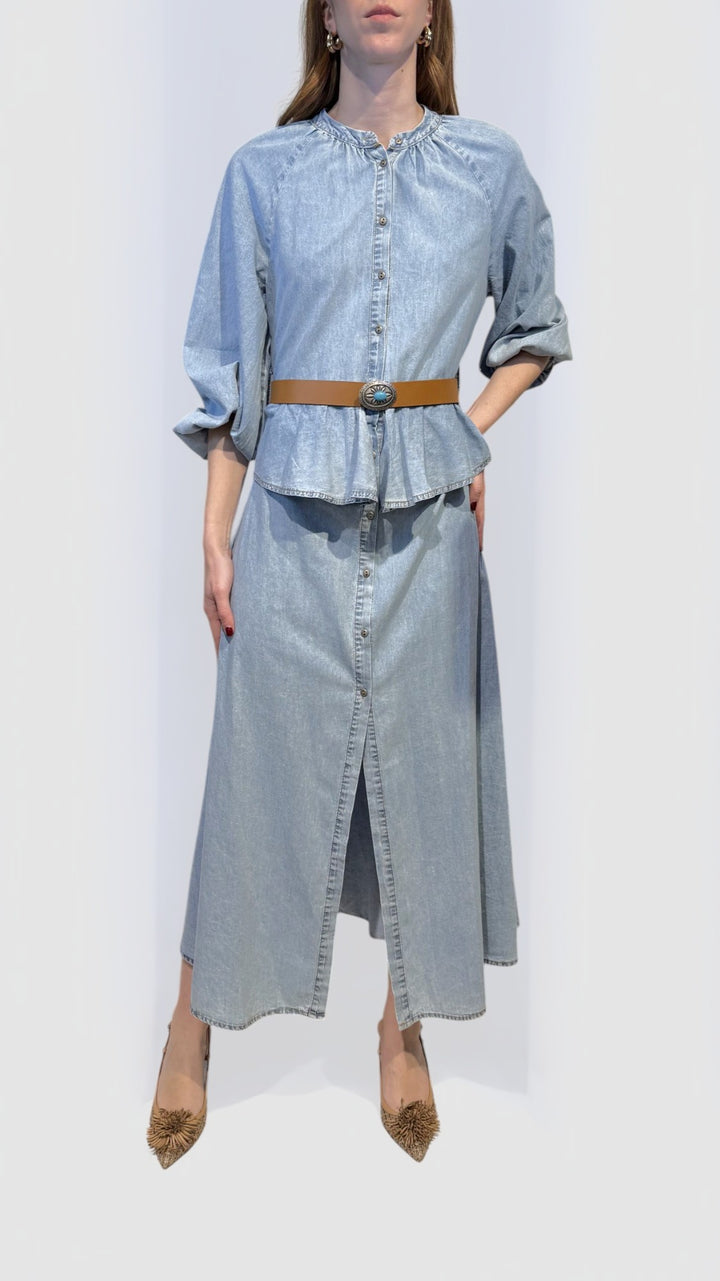 TENSIONE IN - ABITO CHEMISIER IN DENIM