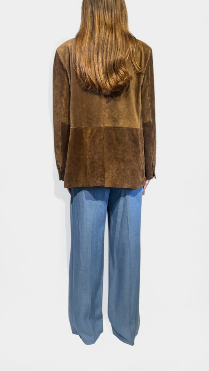 TENSIONE IN - BLAZER OVER IN PELLE