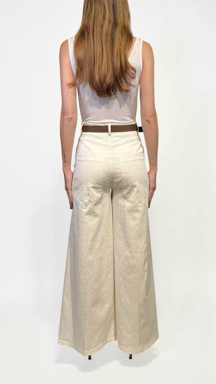 TENSIONE IN -  PANTALONE GAMBA AMPIA