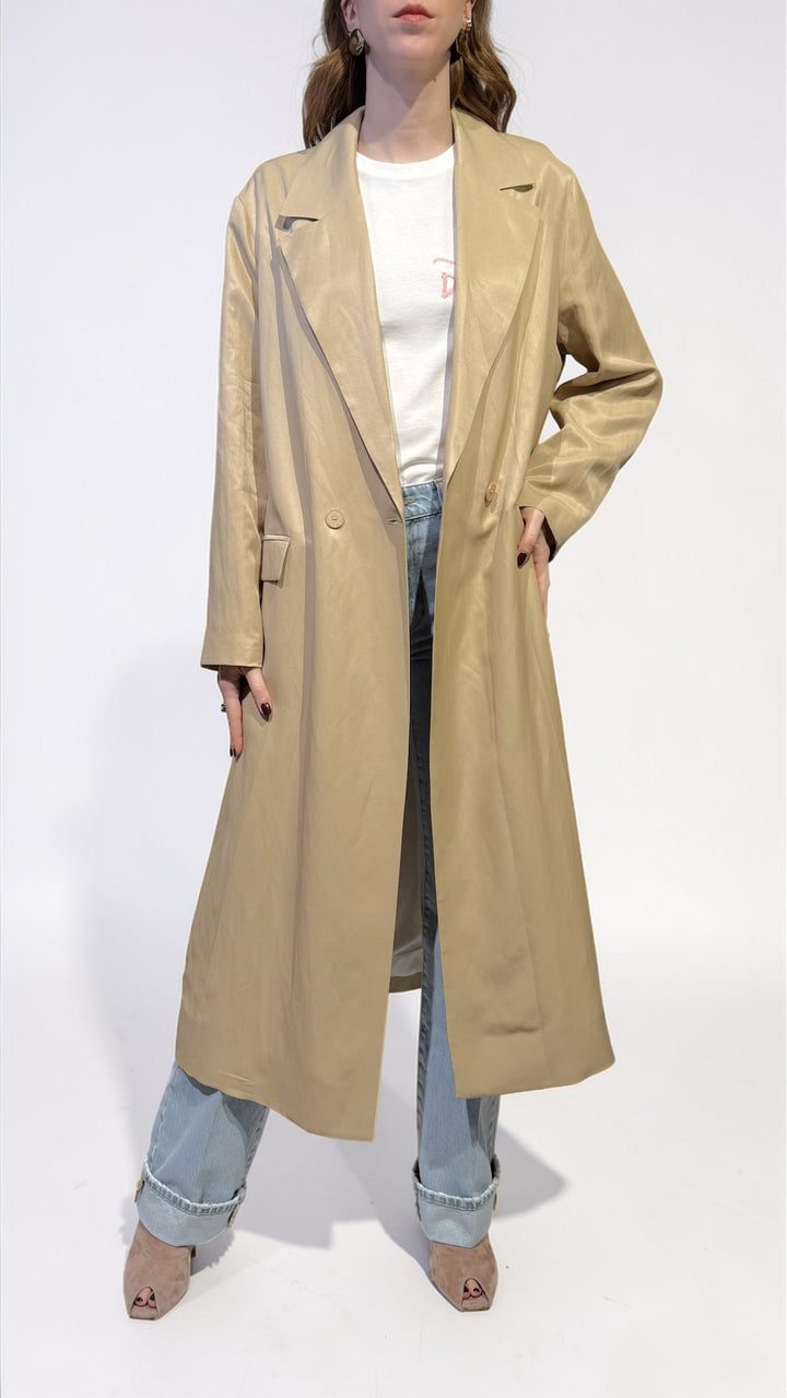 VICOLO - TRENCH IN MISTO LINO
