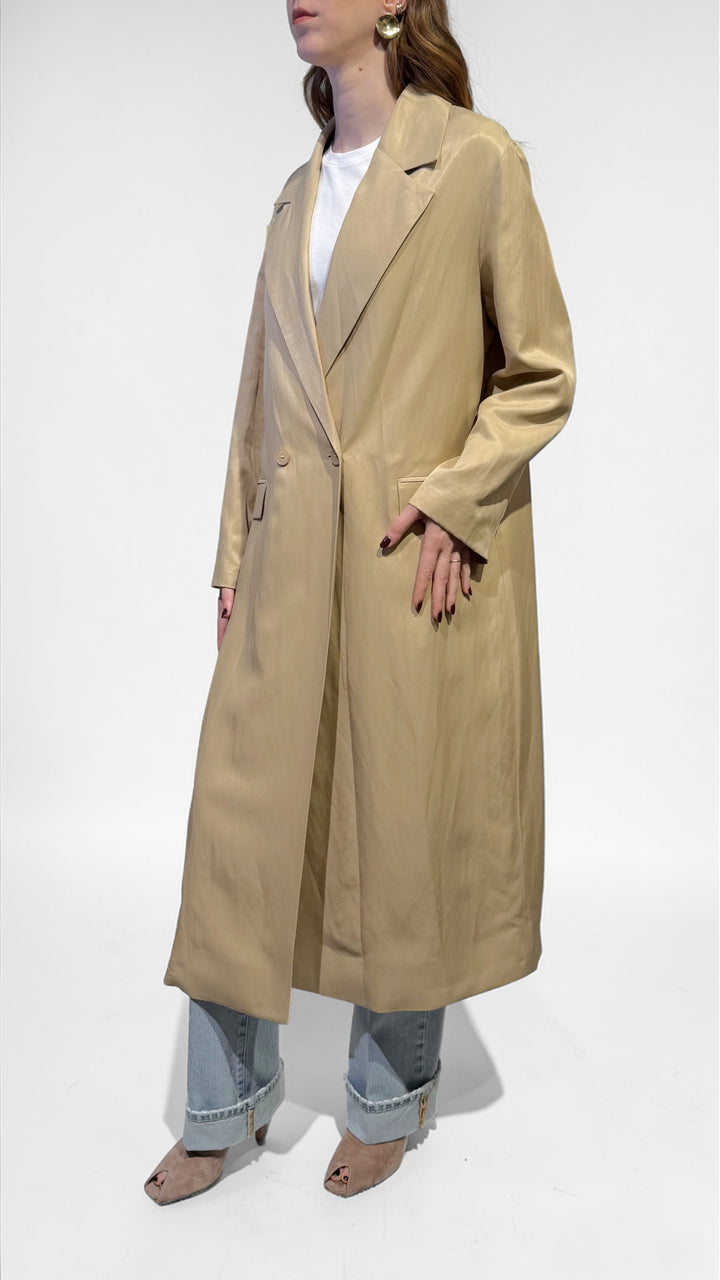 VICOLO - TRENCH IN MISTO LINO