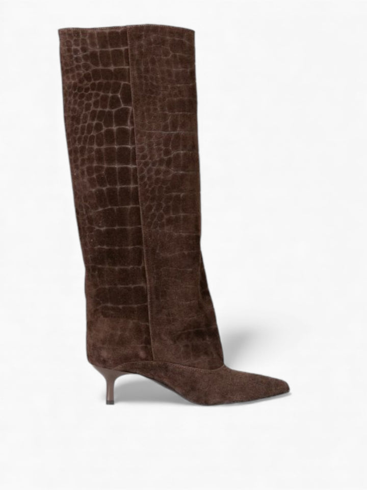 OVYÈ - STIVALE IN CAMOSCIO COCCO