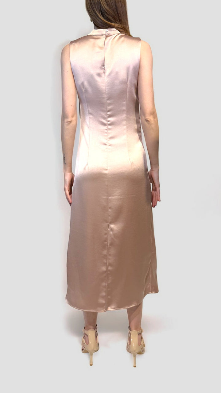 VICOLO - ABITO LONGUETTE CUT OUT IN SATIN