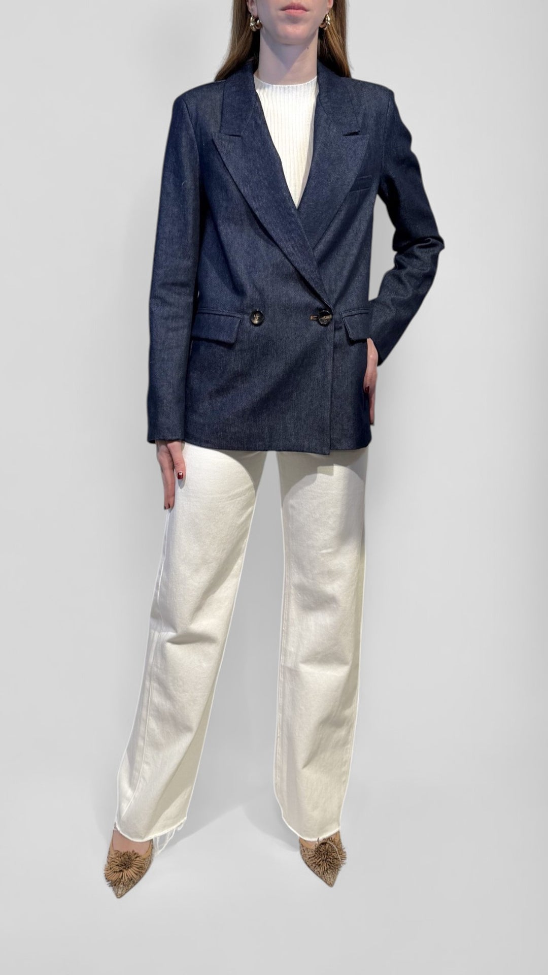 Tailleur Vicolo Giacca Azzurra Tailleur Vestito Vicolo Blu Elettrico Tailleur Blu Outlet