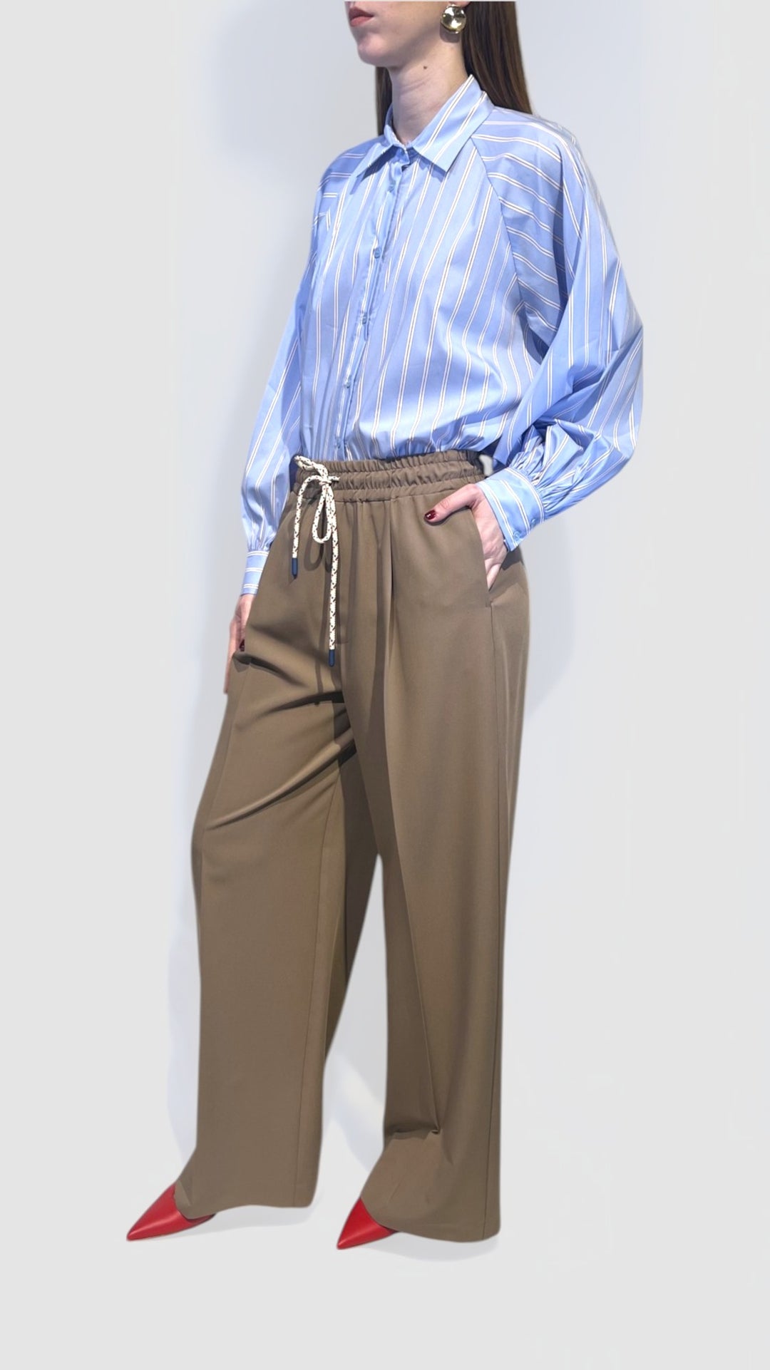VICOLO - CAMICIA UOMO A RIGHE
