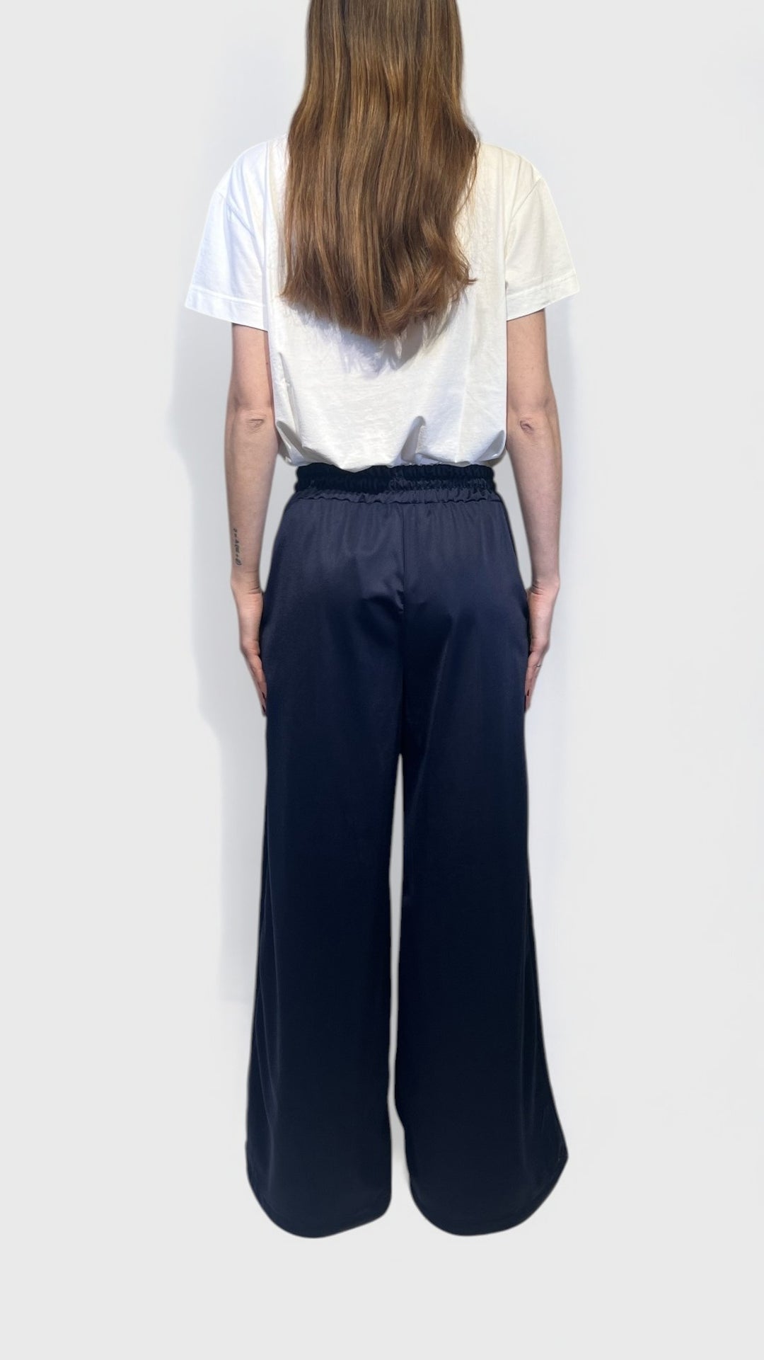 VICOLO - PANTALONE ACETATO CON COULISSE