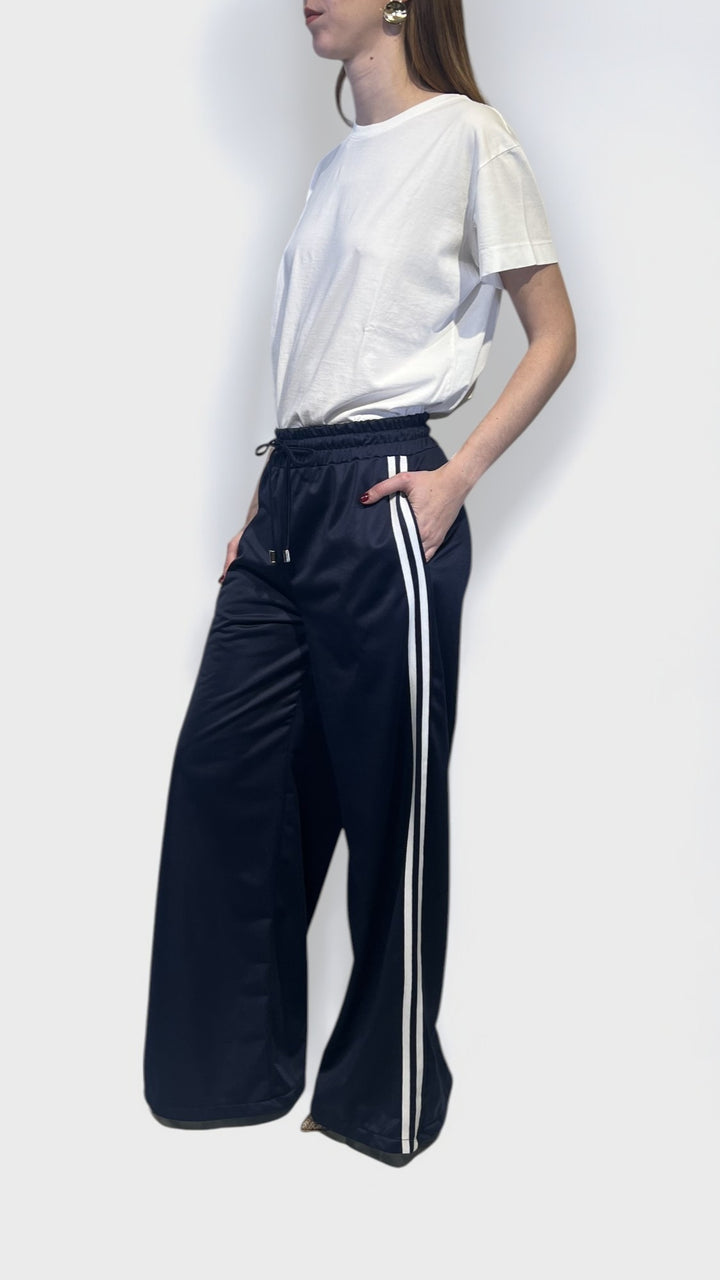 VICOLO - PANTALONE ACETATO CON COULISSE