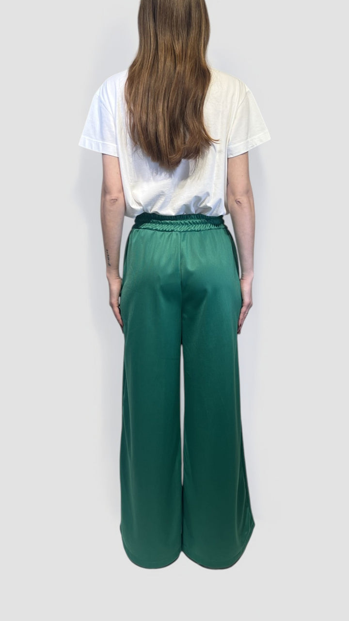 VICOLO - PANTALONE ACETATO CON COULISSE