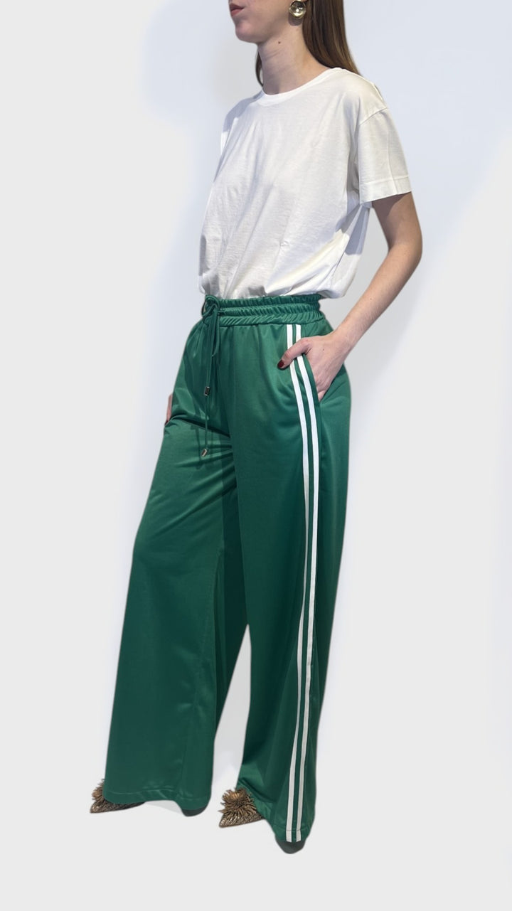 VICOLO - PANTALONE ACETATO CON COULISSE