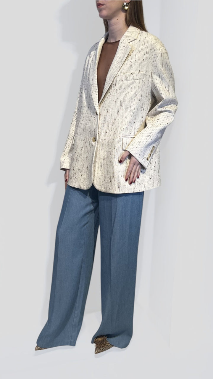 VICOLO - BLAZER OVER BOUCLE'