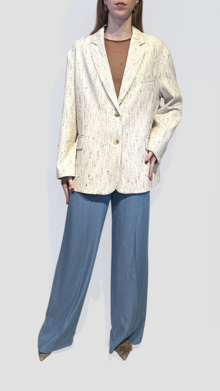 VICOLO - BLAZER OVER BOUCLE'