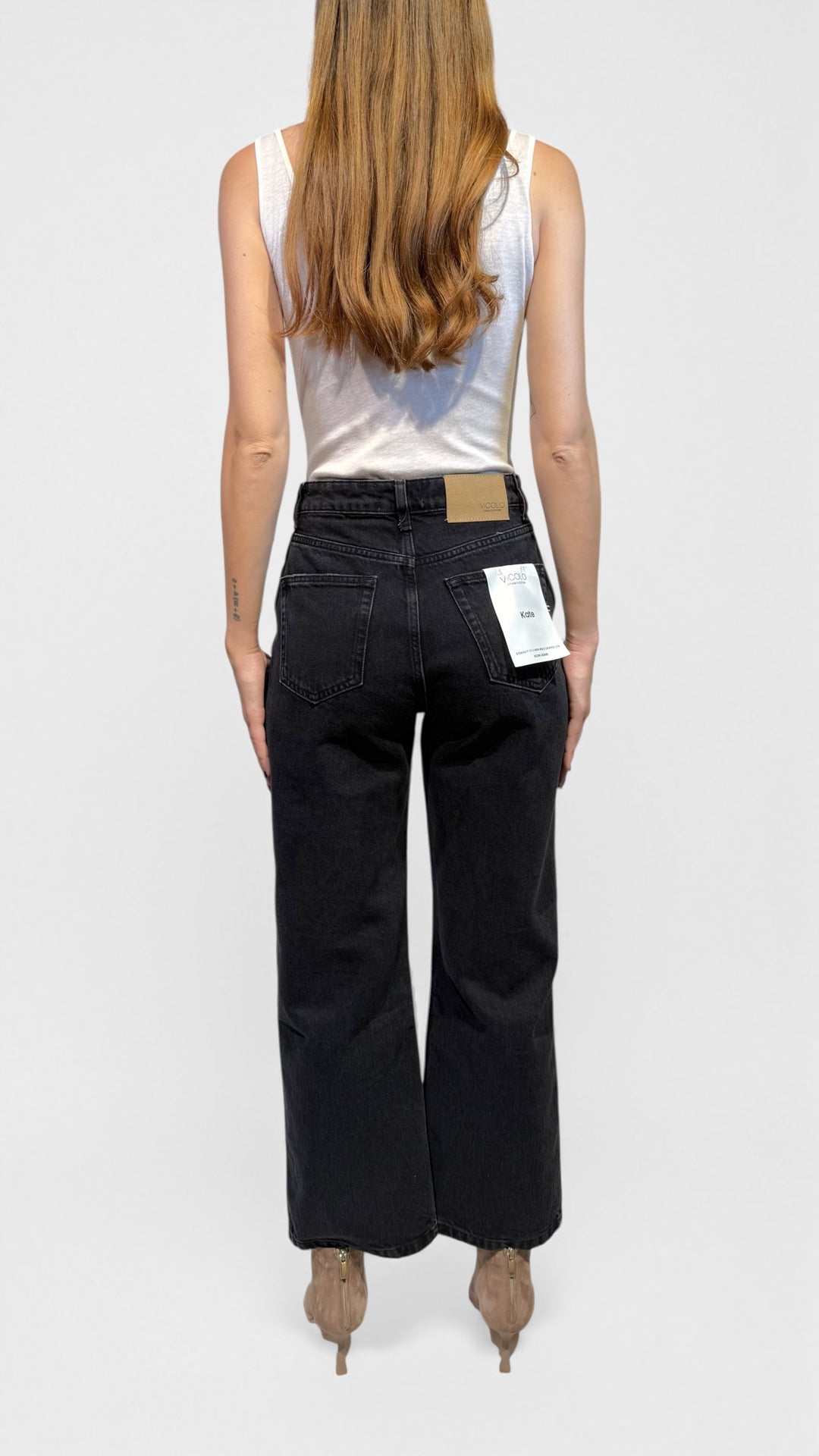 VICOLO -  DENIM GAMBA DRITTA ALLA CAVIGLIA