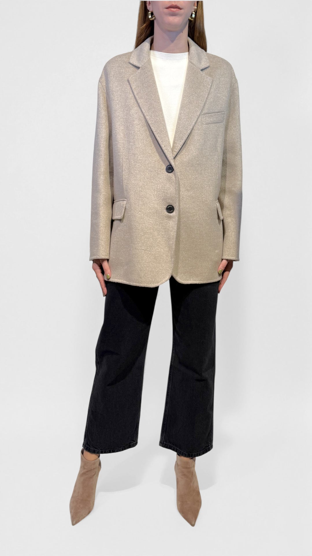 VICOLO -  CAPPOTTO MONOPETTO CORTO