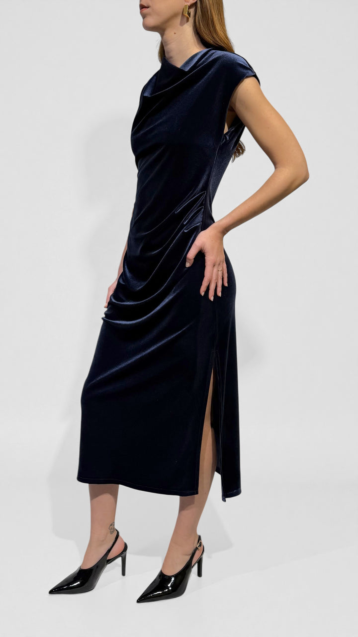 TENSIONE IN - ABITO LUNGO IN VELLUTO