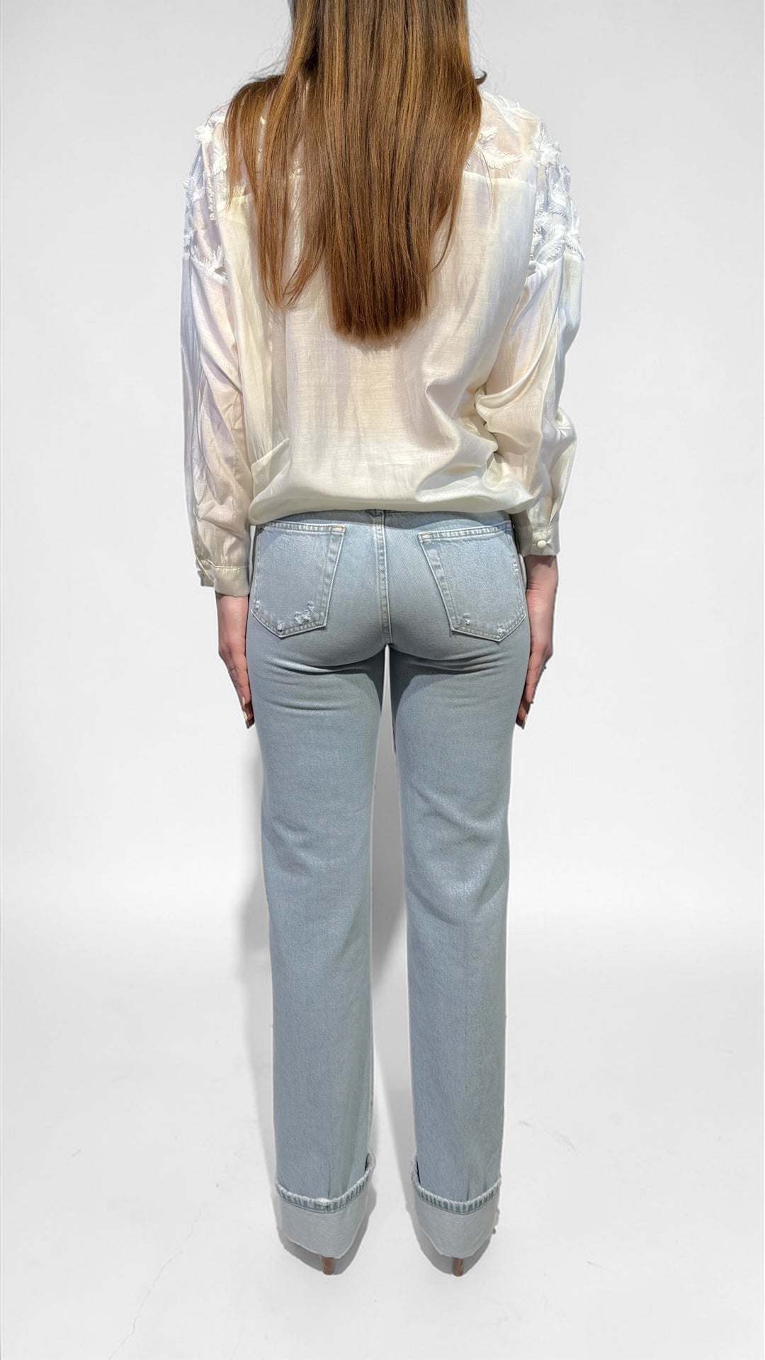 VICOLO - JEANS JODIE RISVOLTO