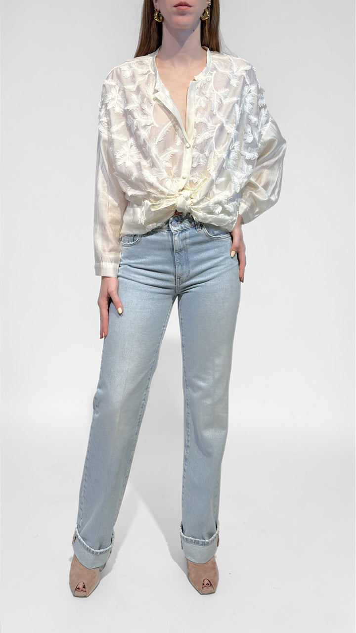 VICOLO - JEANS JODIE RISVOLTO