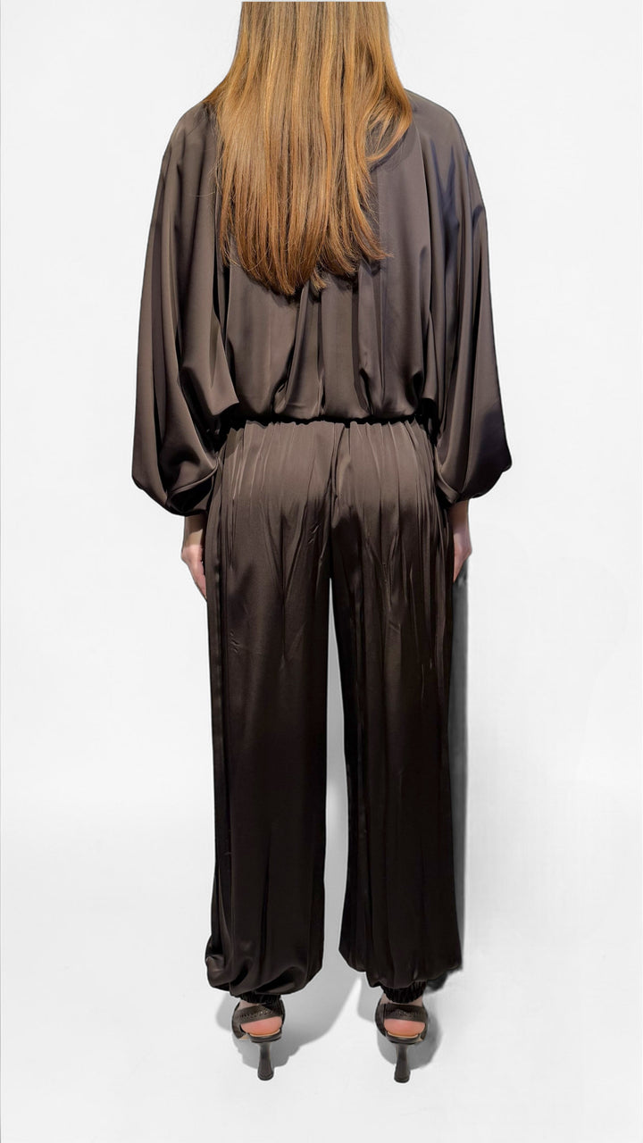VICOLO - COMPLETO BOMBER E PANTALONE RASO