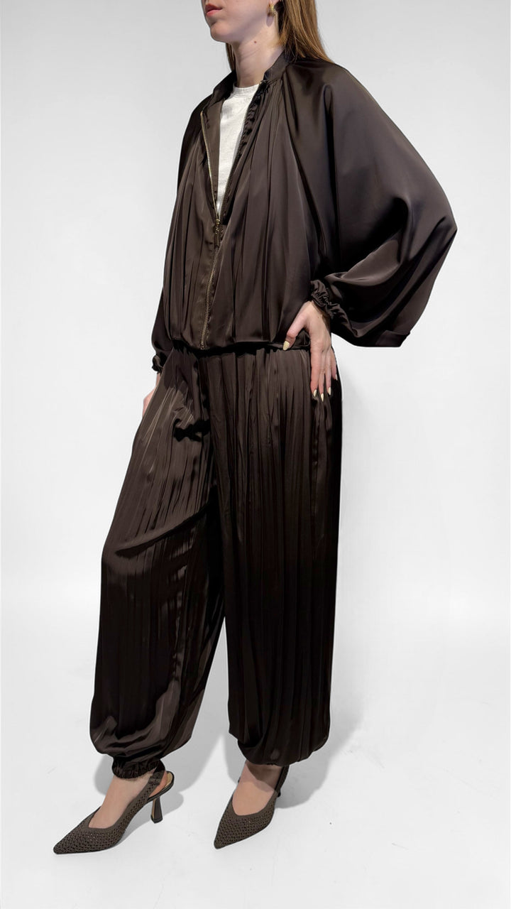 VICOLO - COMPLETO BOMBER E PANTALONE RASO